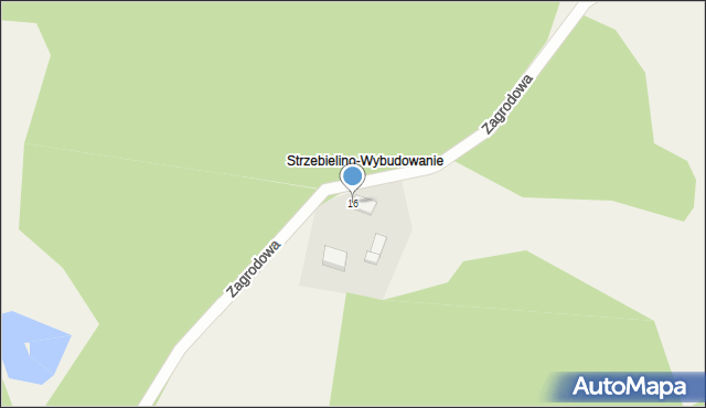 Strzebielino, Zagrodowa, 16, mapa Strzebielino