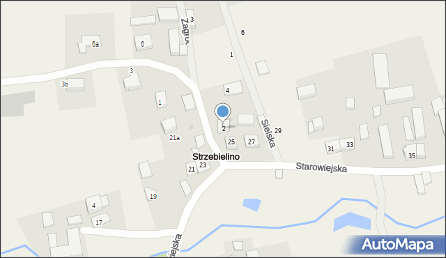 Strzebielino, Zagrodowa, 2, mapa Strzebielino