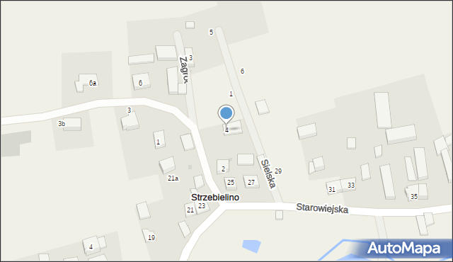 Strzebielino, Zagrodowa, 4, mapa Strzebielino