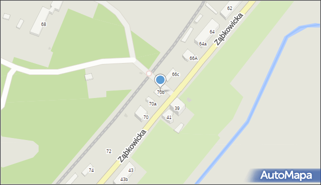 Strzelin, Ząbkowicka, 70b, mapa Strzelin