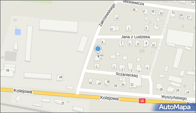 Strzelno, Zakrzewskiego Zygmunta, 4, mapa Strzelno