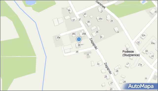 Studzienice, Zagajniki, 35, mapa Studzienice