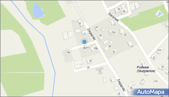 Studzienice, Zagajniki, 35C, mapa Studzienice