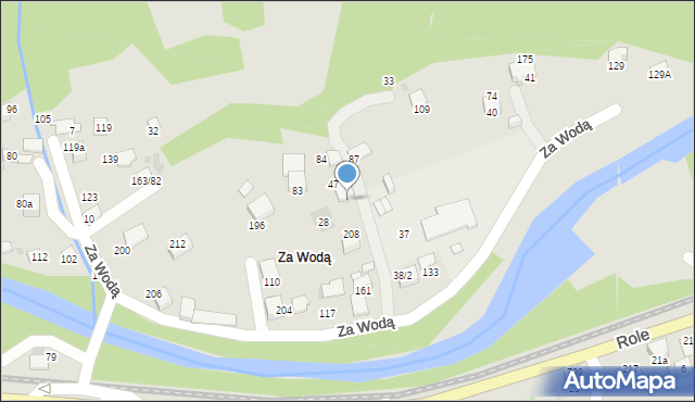 Sucha Beskidzka, Za Wodą, 29, mapa Sucha Beskidzka