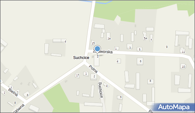 Suchcice, Zadworska, 2, mapa Suchcice