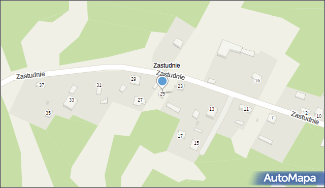 Suliszowice, Zastudnie, 11, mapa Suliszowice