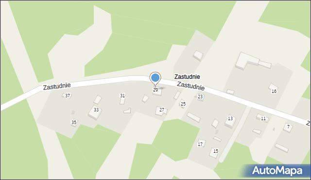 Suliszowice, Zastudnie, 12, mapa Suliszowice