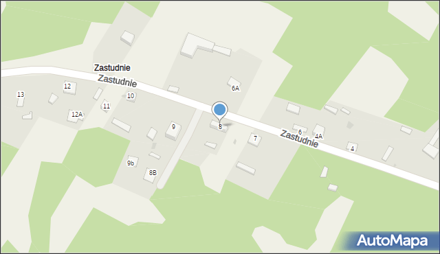 Suliszowice, Zastudnie, 8, mapa Suliszowice