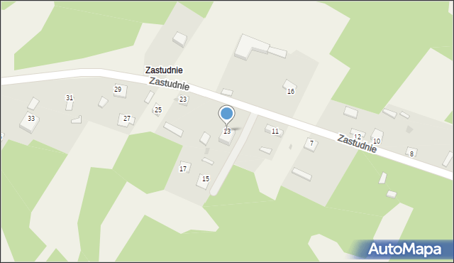 Suliszowice, Zastudnie, 9, mapa Suliszowice