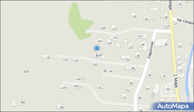 Sułkowice, Zagumnie, 90, mapa Sułkowice