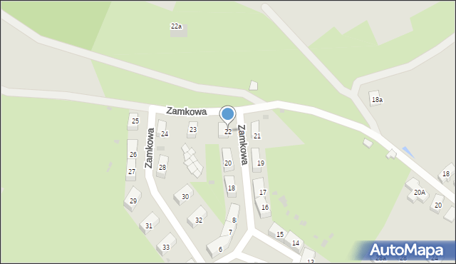 Świebodzice, Zamkowa, 22, mapa Świebodzice