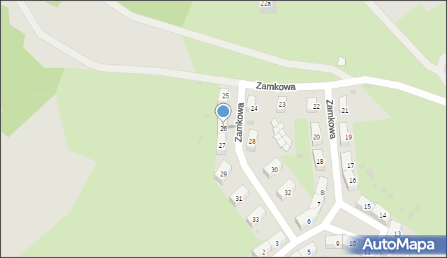 Świebodzice, Zamkowa, 26, mapa Świebodzice