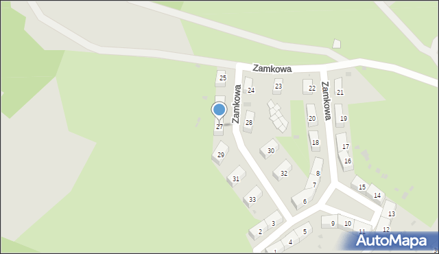 Świebodzice, Zamkowa, 27, mapa Świebodzice