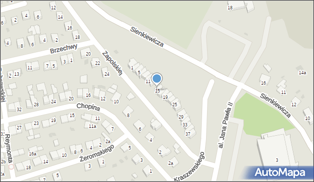 Świecie, Zapolskiej Gabrieli, 15, mapa Świecie