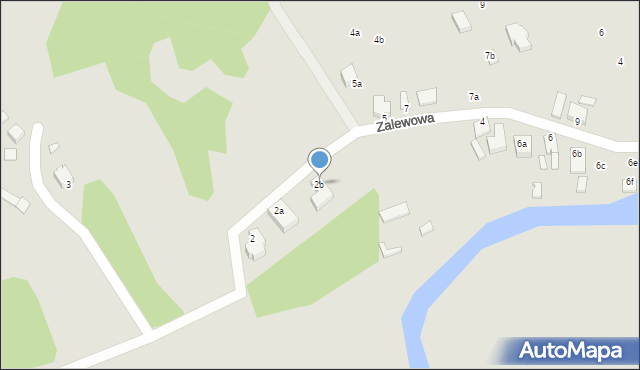 Świnoujście, Zalewowa, 2b, mapa Świnoujście