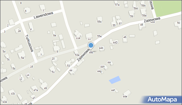 Świnoujście, Zalewowa, 44c, mapa Świnoujście