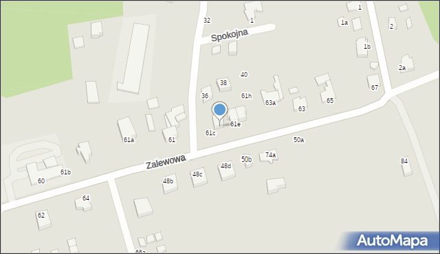 Świnoujście, Zalewowa, 61d, mapa Świnoujście