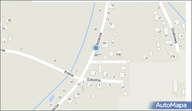 Szczucin, Zajezierze, 66C, mapa Szczucin