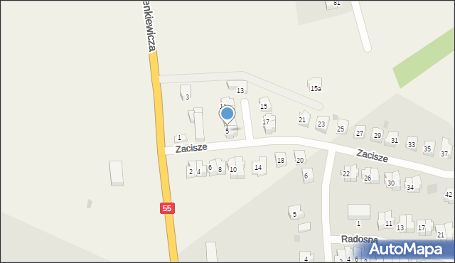 Sztum, Zacisze, 5, mapa Sztum