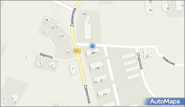 Sztutowo, Zalewowa, 10F, mapa Sztutowo