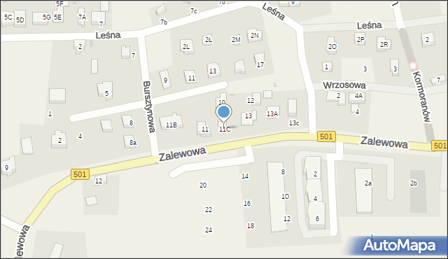 Sztutowo, Zalewowa, 11C, mapa Sztutowo