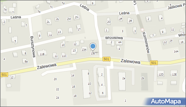 Sztutowo, Zalewowa, 13c, mapa Sztutowo