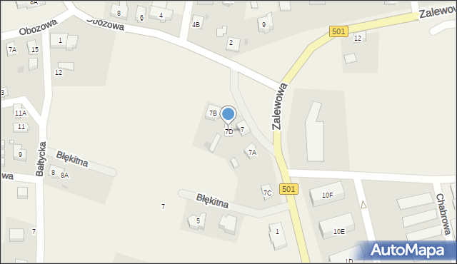 Sztutowo, Zalewowa, 7D, mapa Sztutowo