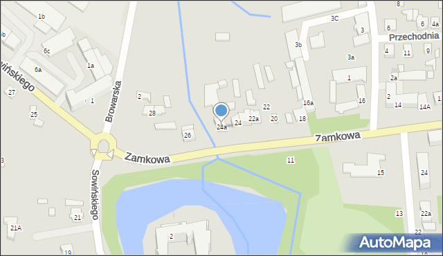 Szydłowiec, Zamkowa, 24a, mapa Szydłowiec