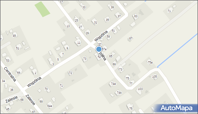 Targowiska, Zalesie, 74, mapa Targowiska