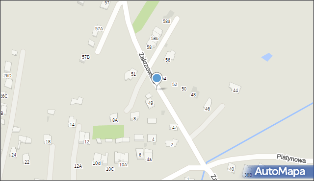 Tarnobrzeg, Zakrzowska, 49, mapa Tarnobrzegu
