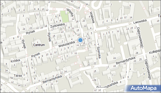 Tarnów, Zakątna, 12, mapa Tarnów