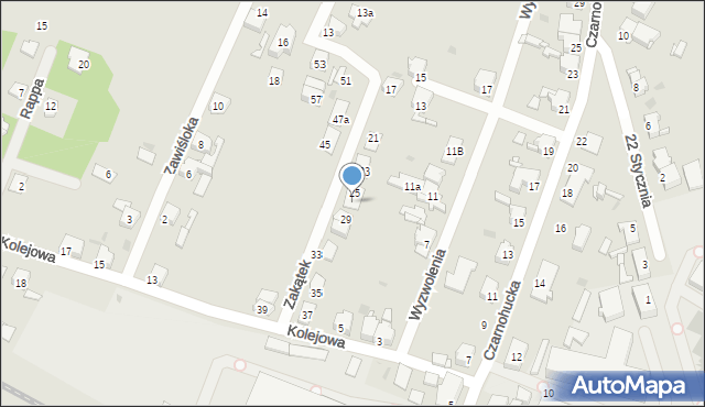 Tarnowskie Góry, Zakątek, 27, mapa Tarnowskie Góry