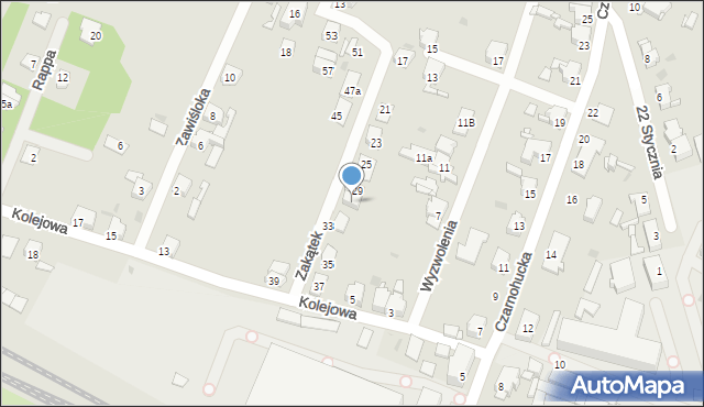 Tarnowskie Góry, Zakątek, 31, mapa Tarnowskie Góry