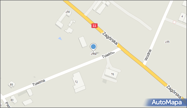 Tarnowskie Góry, Zagórska, 156a, mapa Tarnowskie Góry