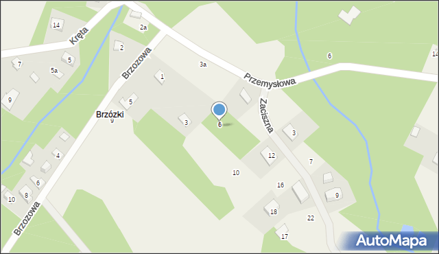 Tartak Brzózki, Zaciszna, 6, mapa Tartak Brzózki