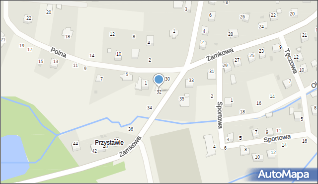 Tenczynek, Zamkowa, 32, mapa Tenczynek