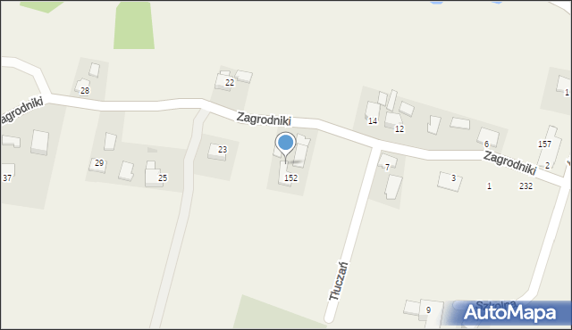 Tłuczań, Zagrodniki, 17, mapa Tłuczań