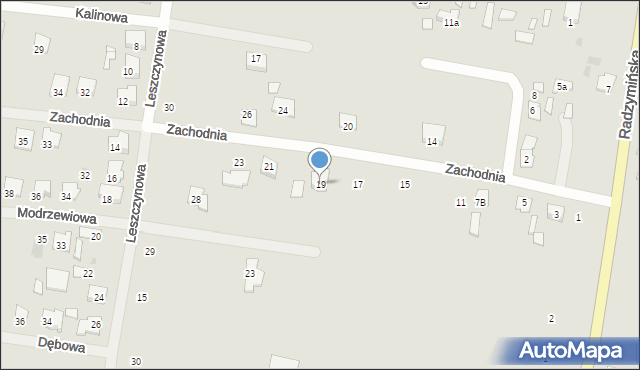 Tłuszcz, Zachodnia, 19, mapa Tłuszcz