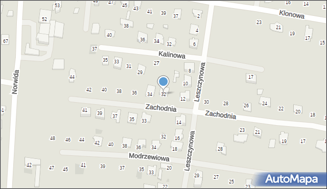 Tłuszcz, Zachodnia, 32, mapa Tłuszcz