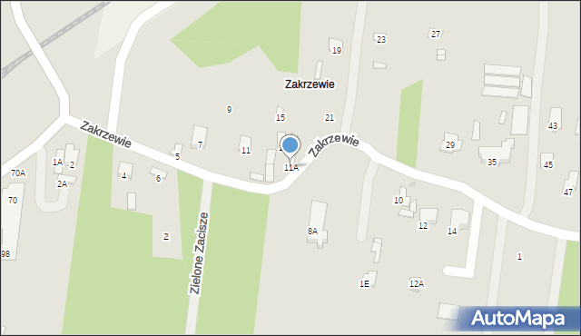 Tłuszcz, Zakrzewie, 11A, mapa Tłuszcz