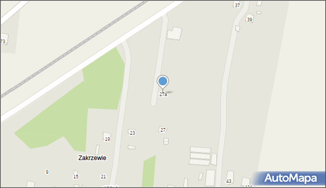 Tłuszcz, Zakrzewie, 27a, mapa Tłuszcz