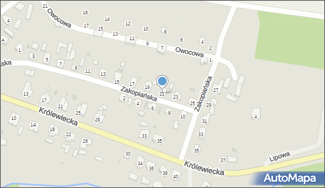 Tolkmicko, Zakopiańska, 21, mapa Tolkmicko