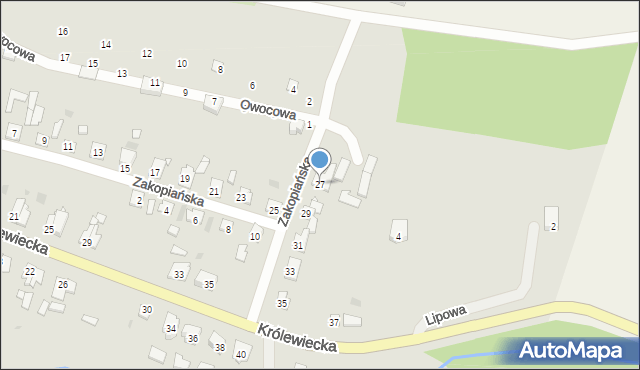 Tolkmicko, Zakopiańska, 27, mapa Tolkmicko