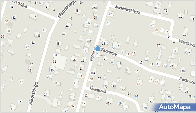 Tomaszów Lubelski, Zarzecze, 2, mapa Tomaszów Lubelski