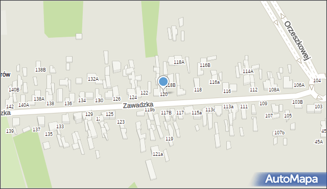 Tomaszów Mazowiecki, Zawadzka, 120, mapa Tomaszów Mazowiecki