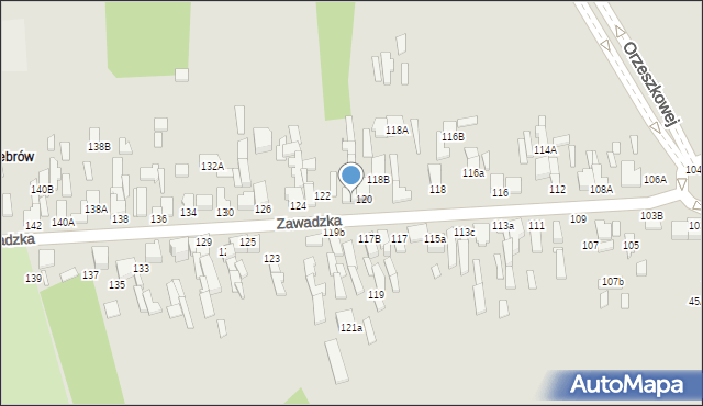 Tomaszów Mazowiecki, Zawadzka, 120a, mapa Tomaszów Mazowiecki