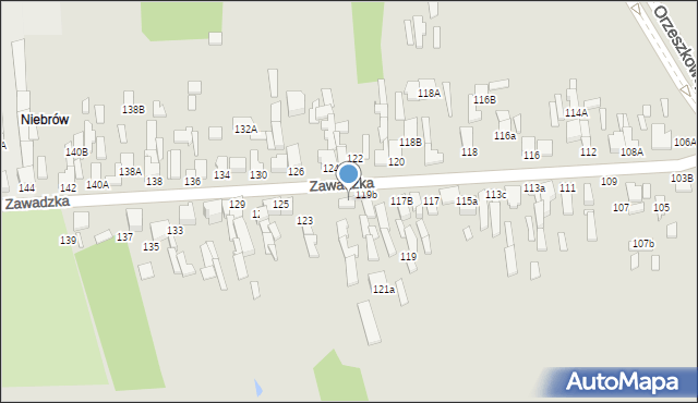 Tomaszów Mazowiecki, Zawadzka, 121, mapa Tomaszów Mazowiecki