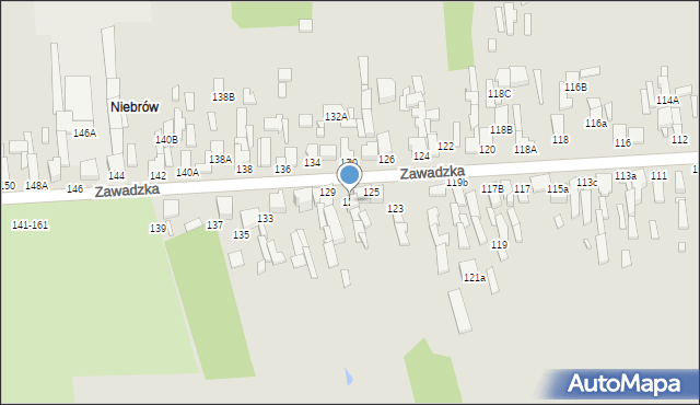 Tomaszów Mazowiecki, Zawadzka, 127, mapa Tomaszów Mazowiecki