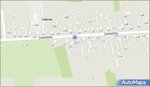 Tomaszów Mazowiecki, Zawadzka, 133, mapa Tomaszów Mazowiecki