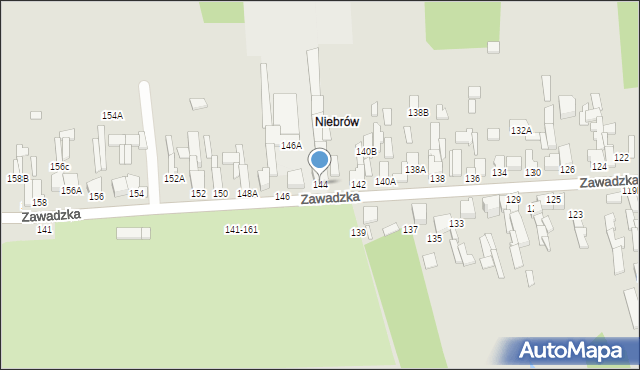 Tomaszów Mazowiecki, Zawadzka, 144, mapa Tomaszów Mazowiecki